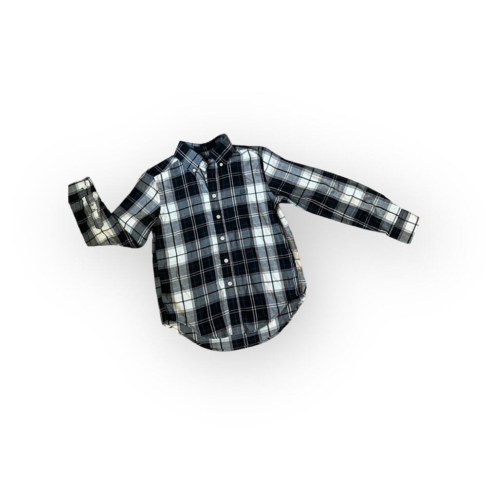 Chaps Boys Plaid Button Down